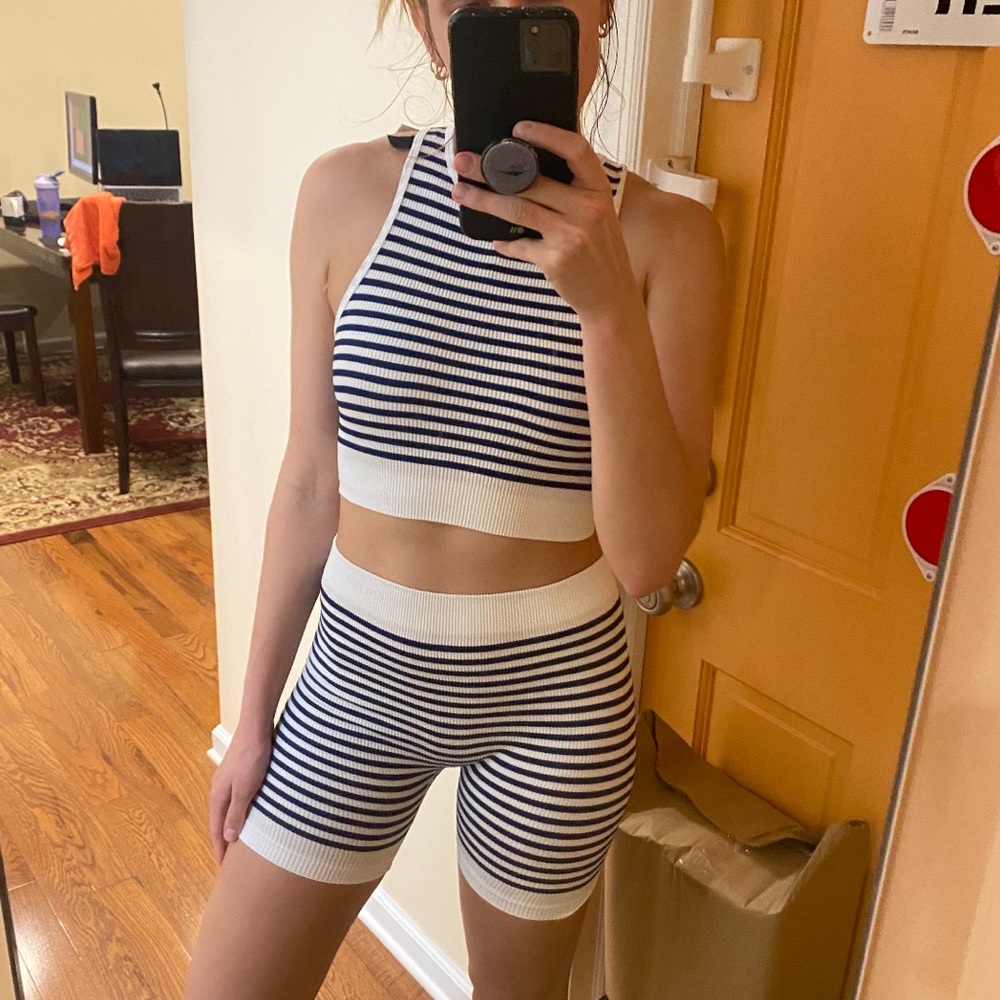 ZARA two piece Striped set 👚